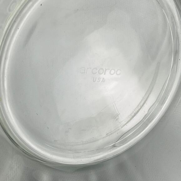 Arcoroc France Vintage Glass Serving Bowls Scalloped Edge 9” - Picture 3 of 6